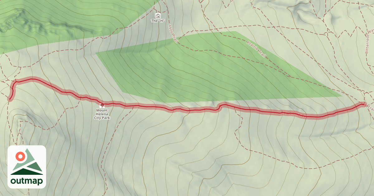 Map of Powerline Trail