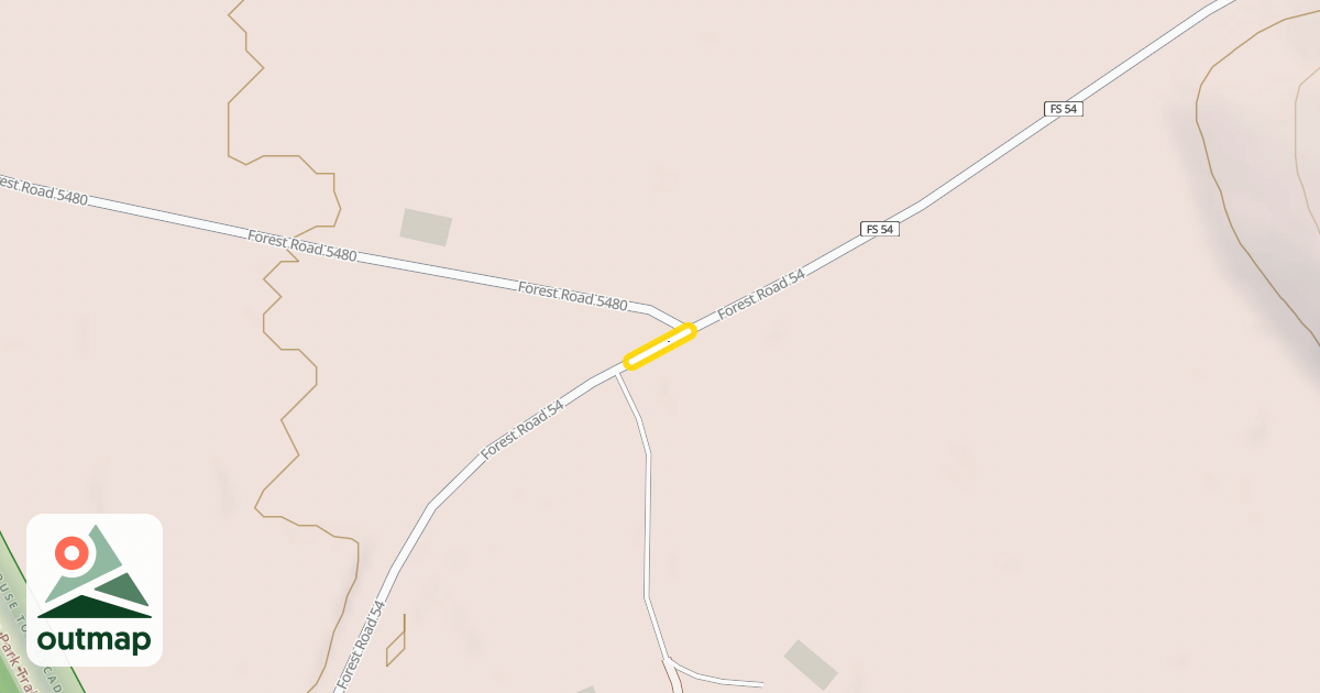 Map of Forest Road 54