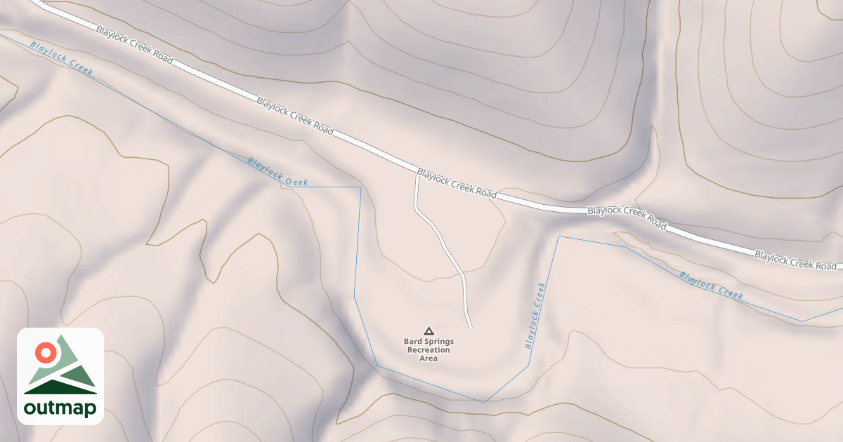 Map of BARD SPRINGS PICNIC AND CAMP