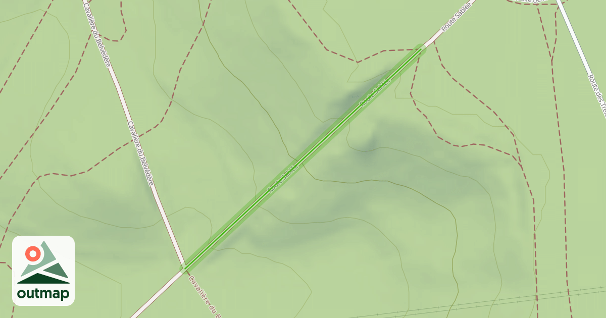 Map of Route Sablée in Hauts-de-Seine