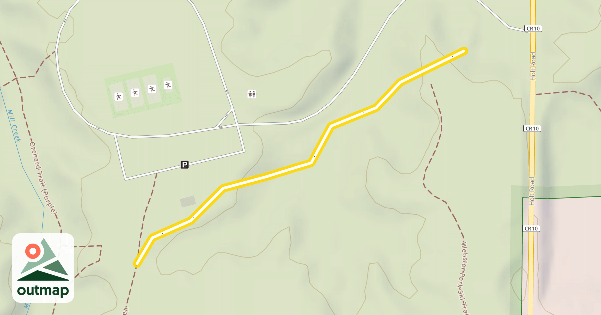 Map of Webster Park Ski Trail