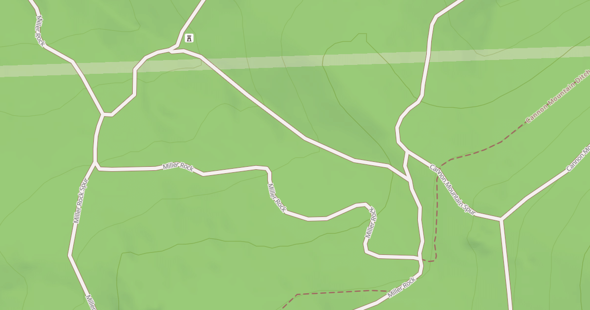 Map preview of CANNON MOUNTAIN SPUR