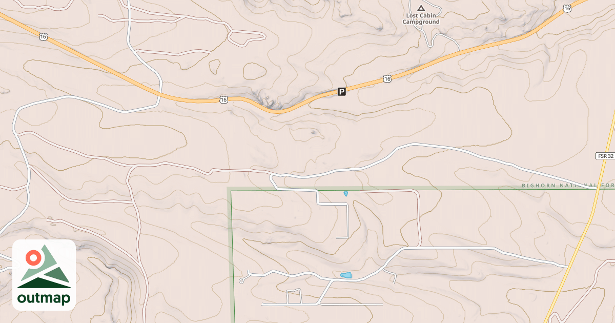 Map of LOWER POISON CREEK