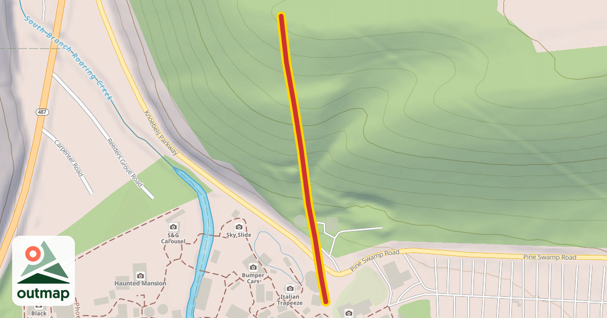 Map of Scenic Skyway in Columbia