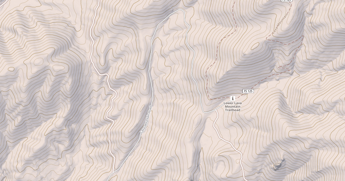 Map preview of LAVA MOUNTAIN