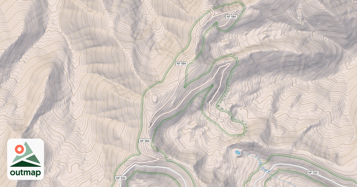 Map of COUGAR MINE ROAD