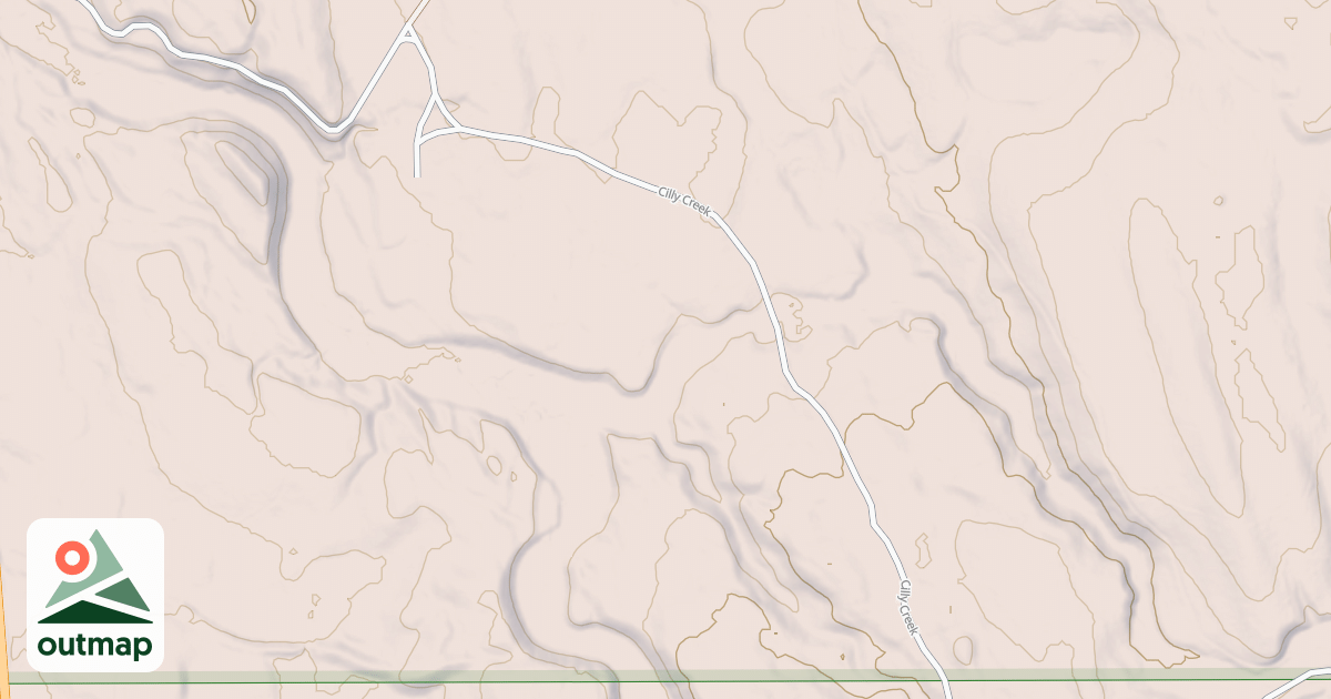 Map of CILLY CREEK