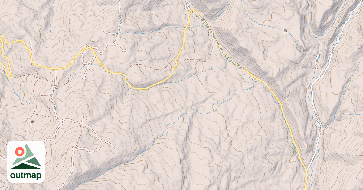 Map of HOBBLE FORK CANYON