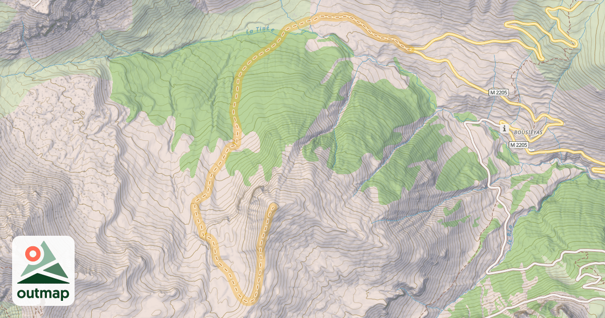 Map of L'Alpe — Les Clos de Bousiéyas