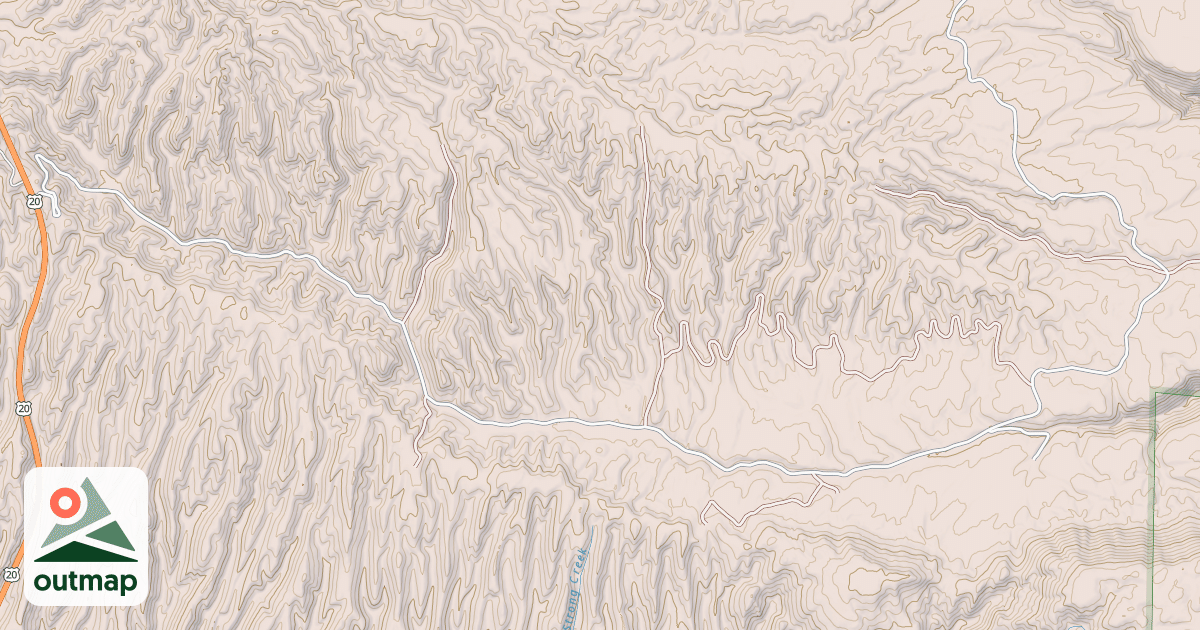 Map of ANDERSON MILL CANYON