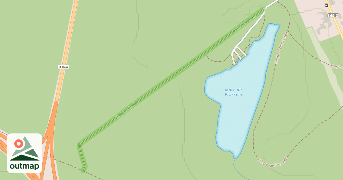 Map of Dreve du Prussien