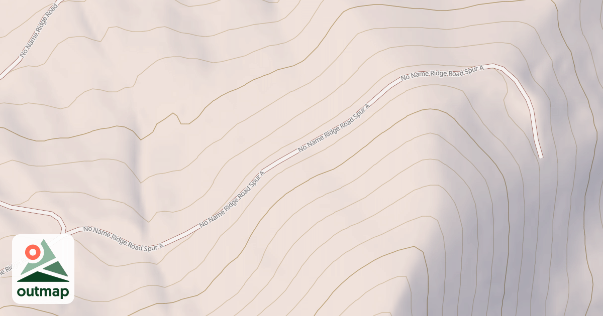 Map of NO NAME RIDGE SPUR A