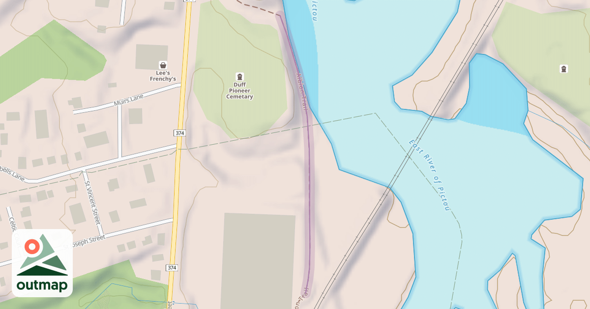 Map of Albion Trail