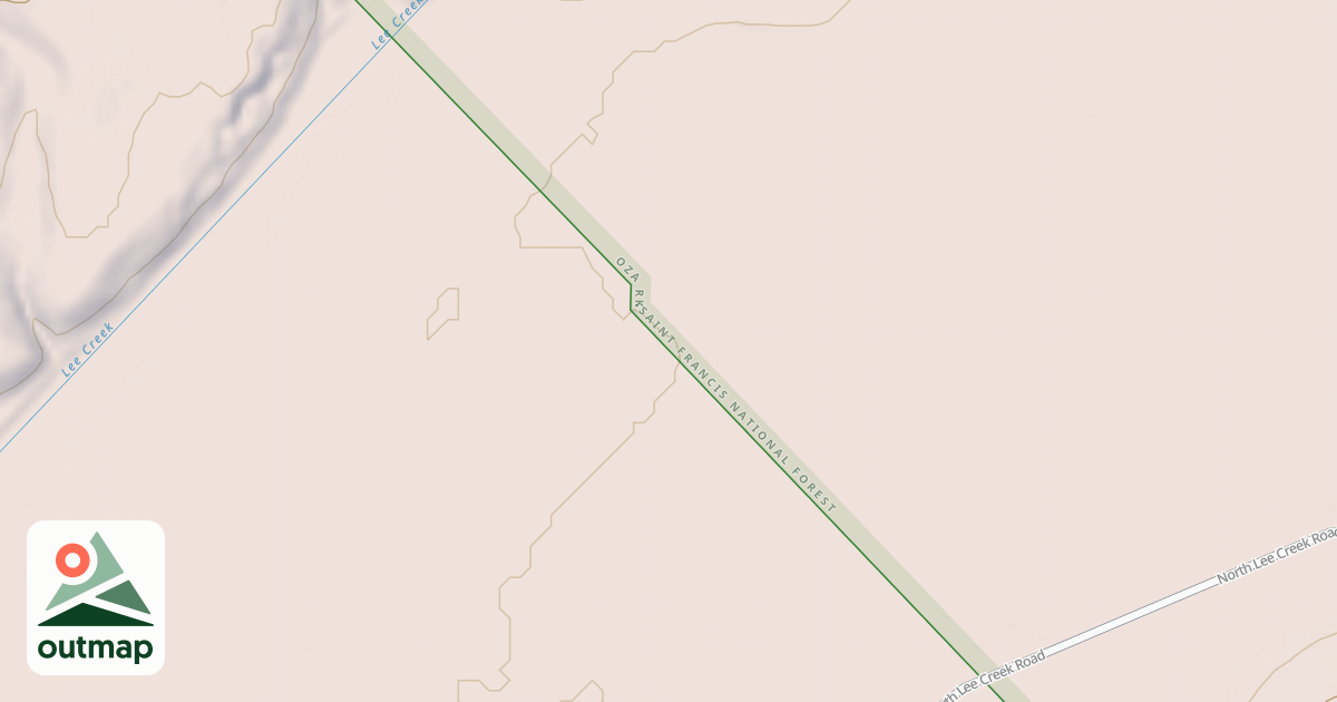 Map of LEE CREEK LOWER ACCESS