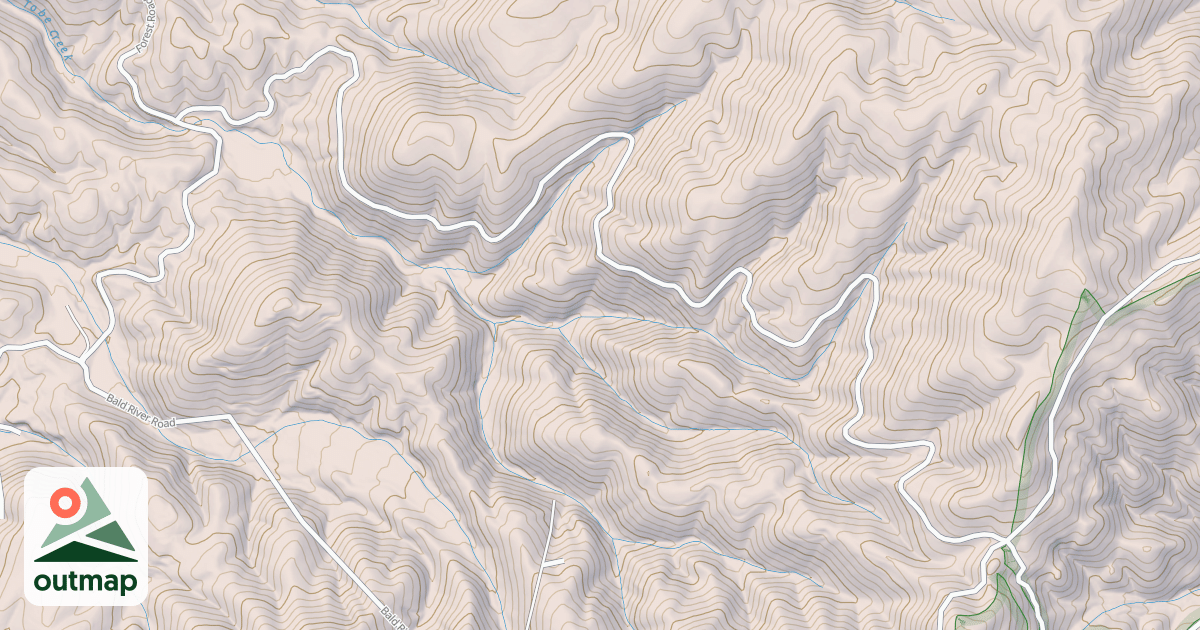 Map of BALD RIVER