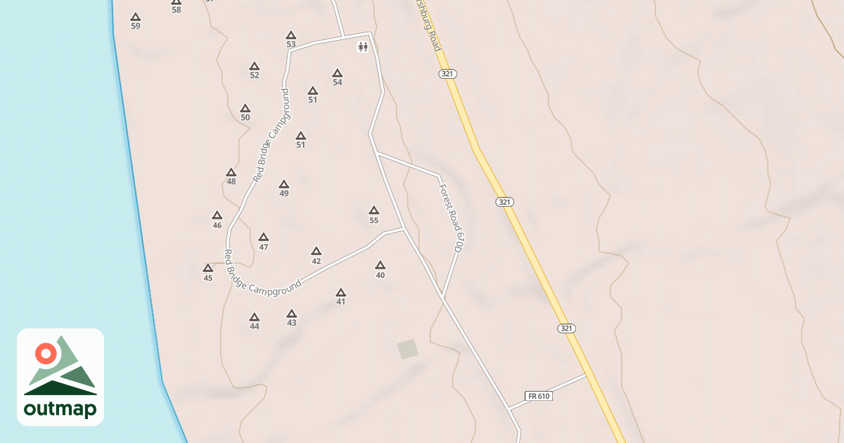 Map of RED BRIDGE - D