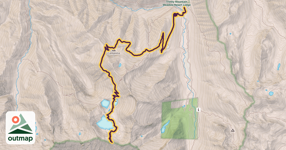 Map of Caribou Lake Trail