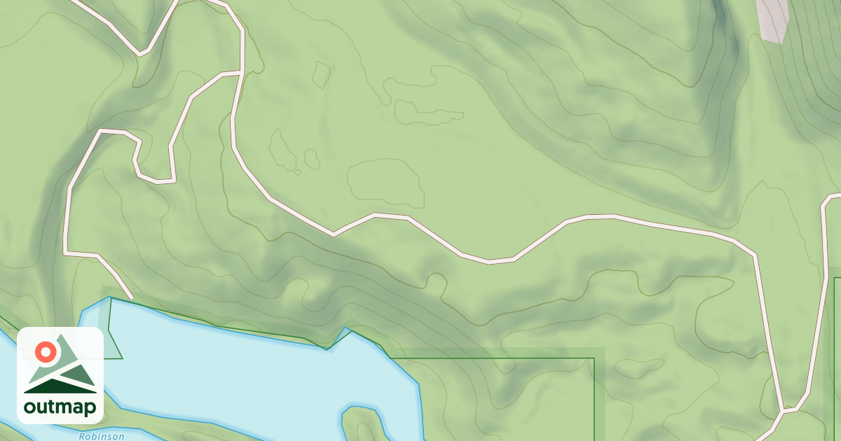 Map of ROBINSON LAKE