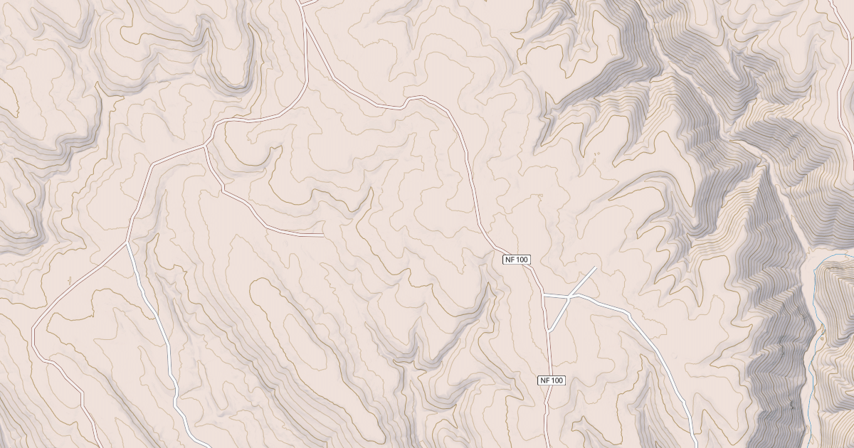 Map preview of USFS National Forest System Roads {65B5EE10-5B77-4CFF-A988-585FE049D0DF}