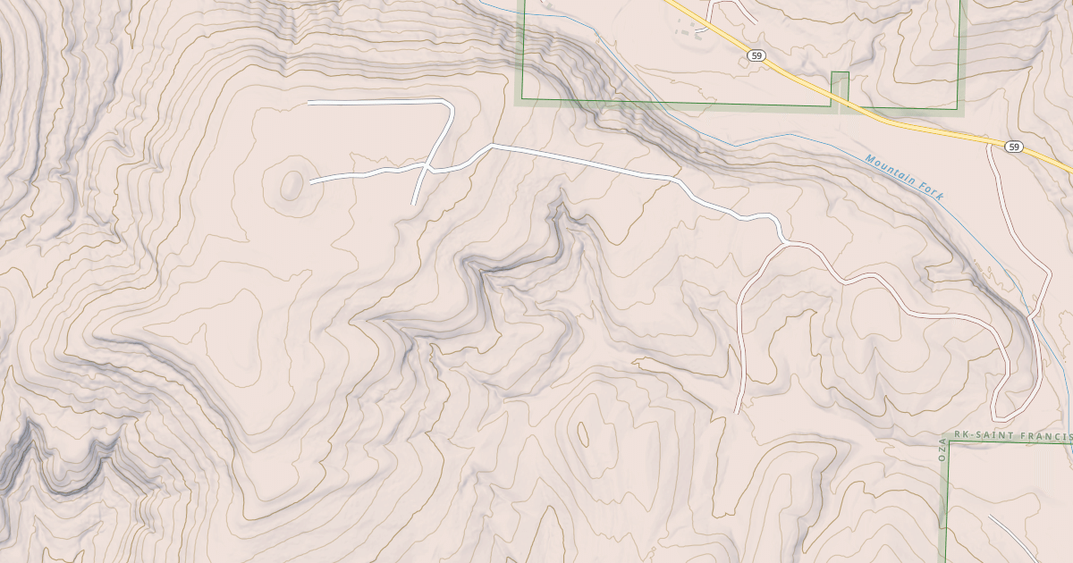 Map preview of USFS National Forest System Roads {DFA43945-D070-407D-97A8-81DAE6C2B679}