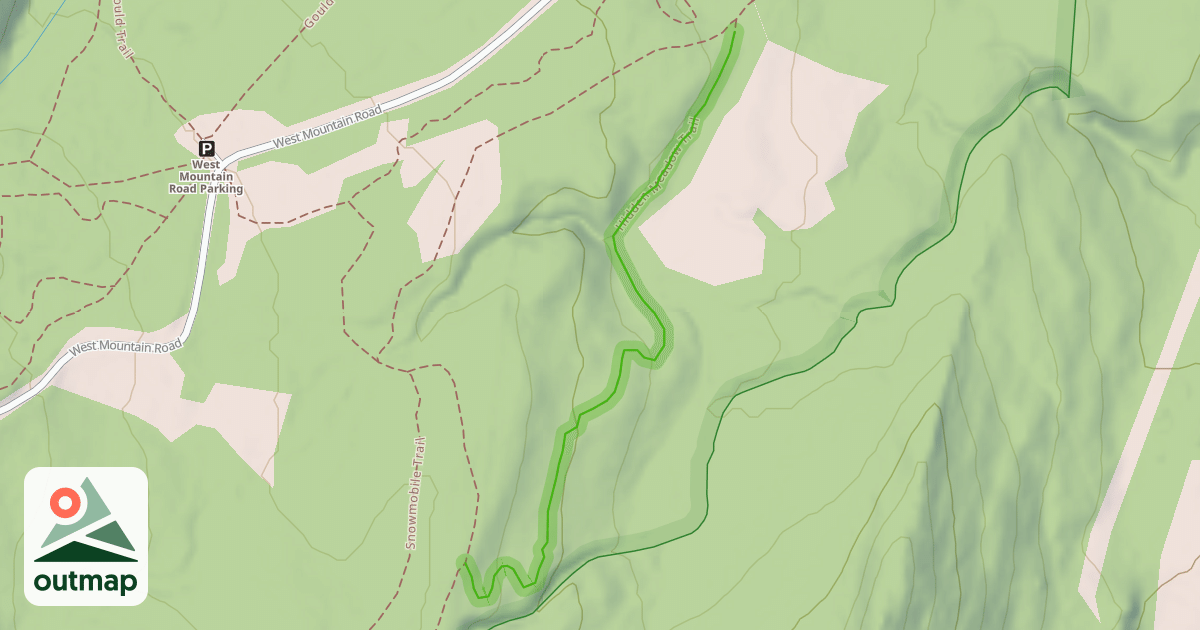 Map of Hidden Meadow Trail