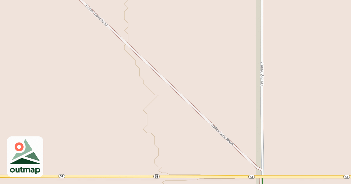 Map of LUTHOR LANE