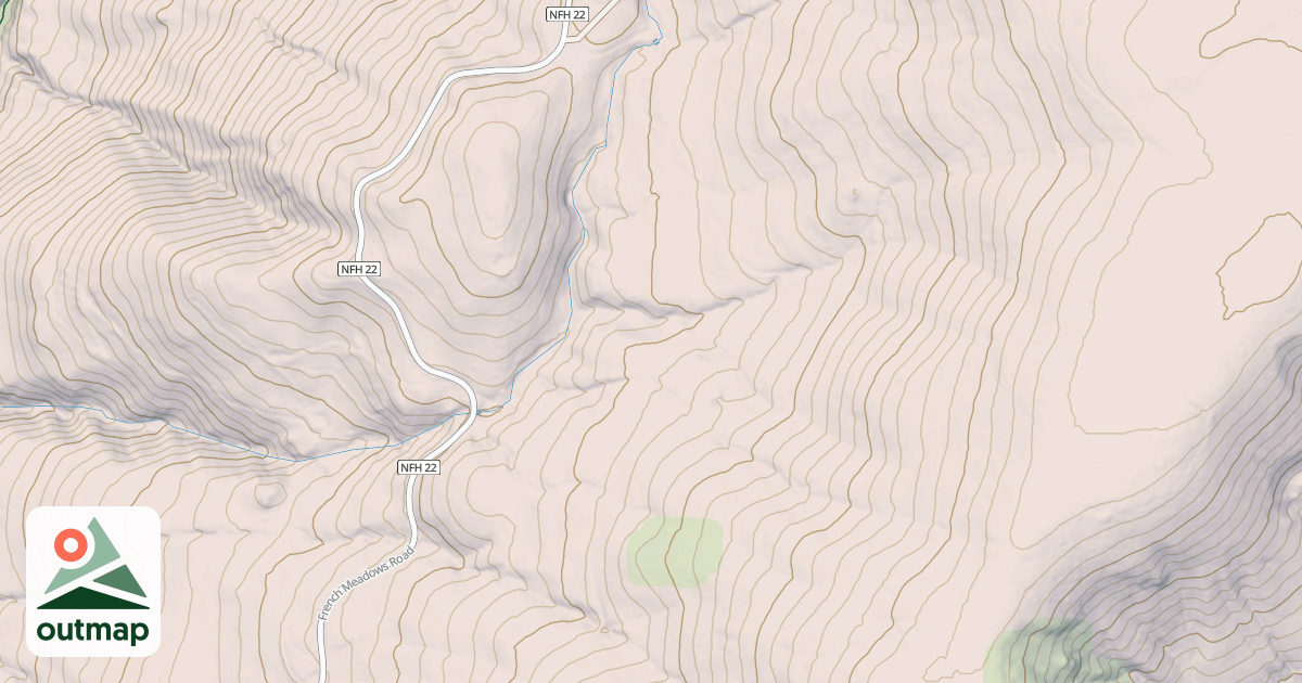 Map of CHIPMUNK SPUR