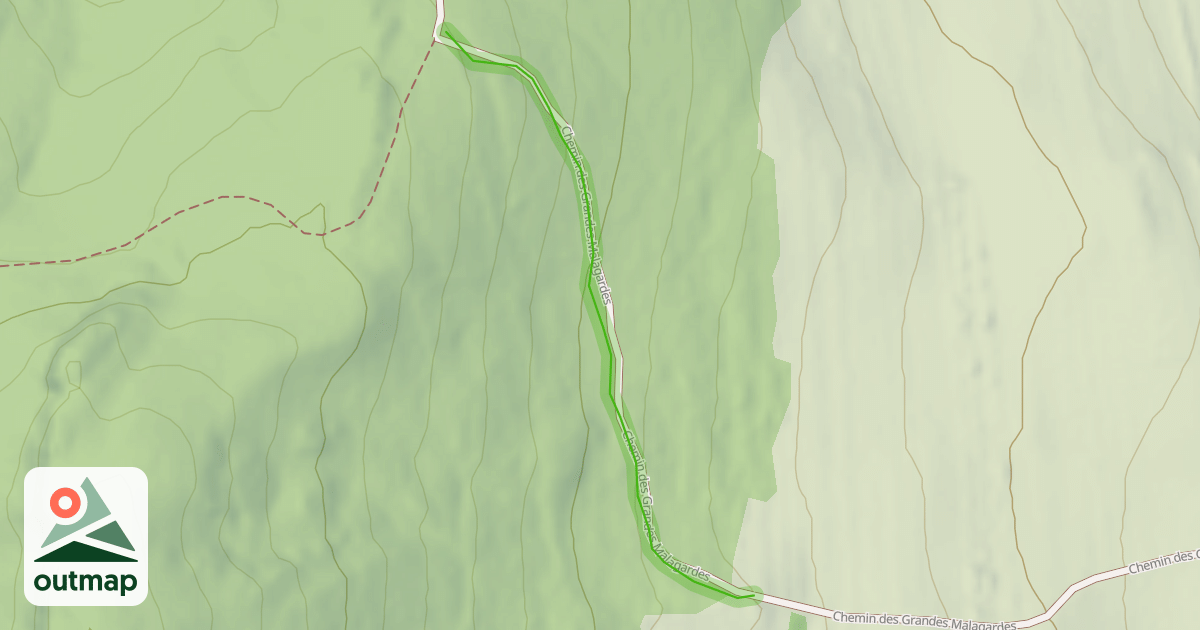 Map of Chemin des Grandes Malagardes