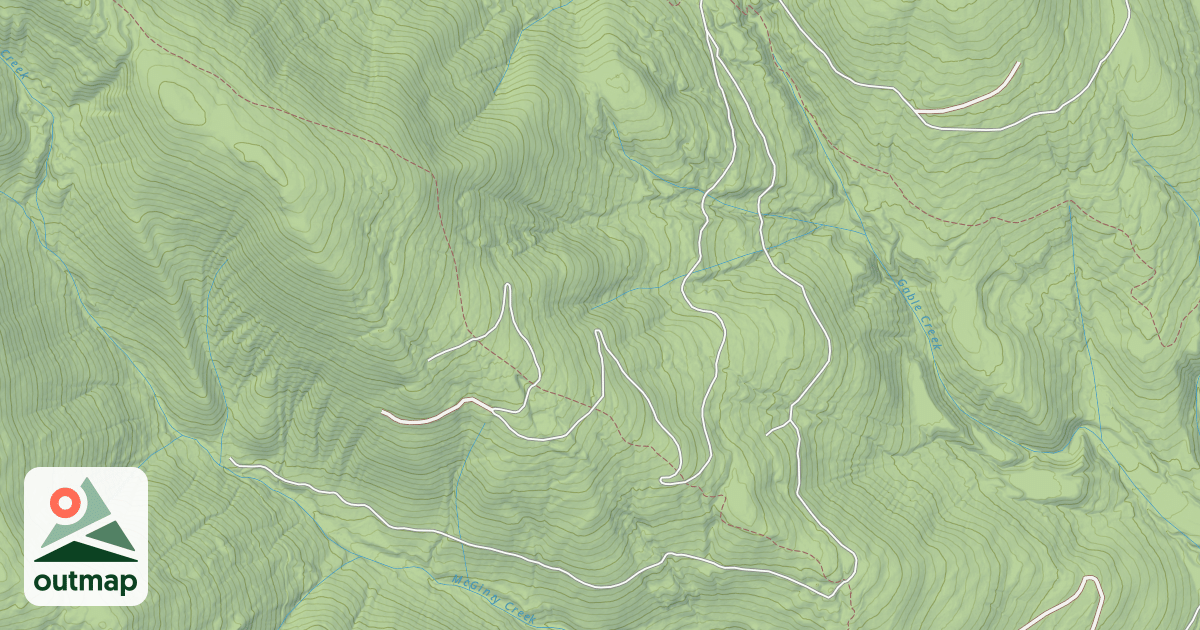 Map of BURROW RIDGE A