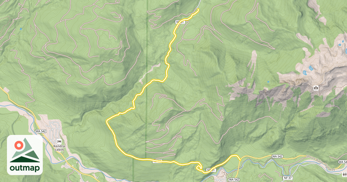 Map of Canyon Creek Road