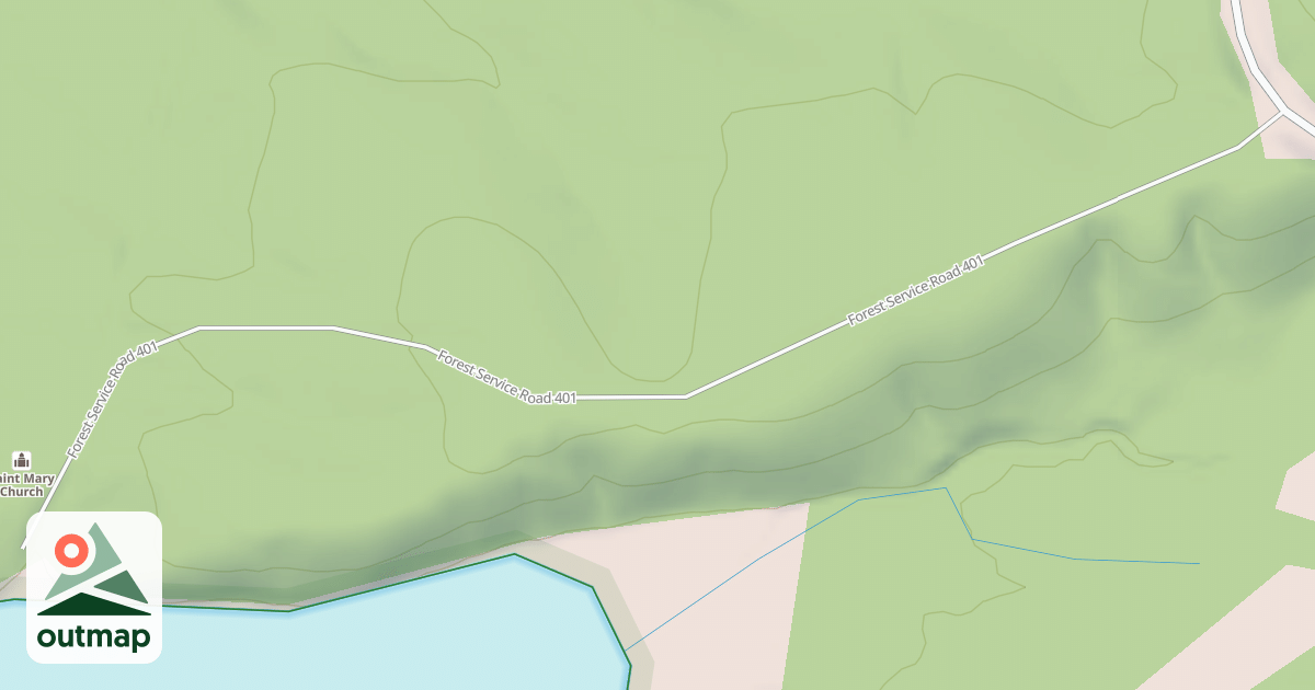 Map of MARY'S CEMETERY ROAD