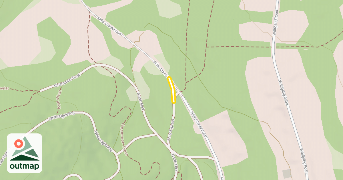 Map of Pony Express