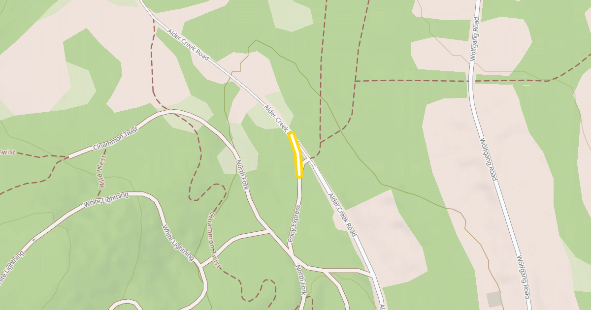 Map preview of Pony Express