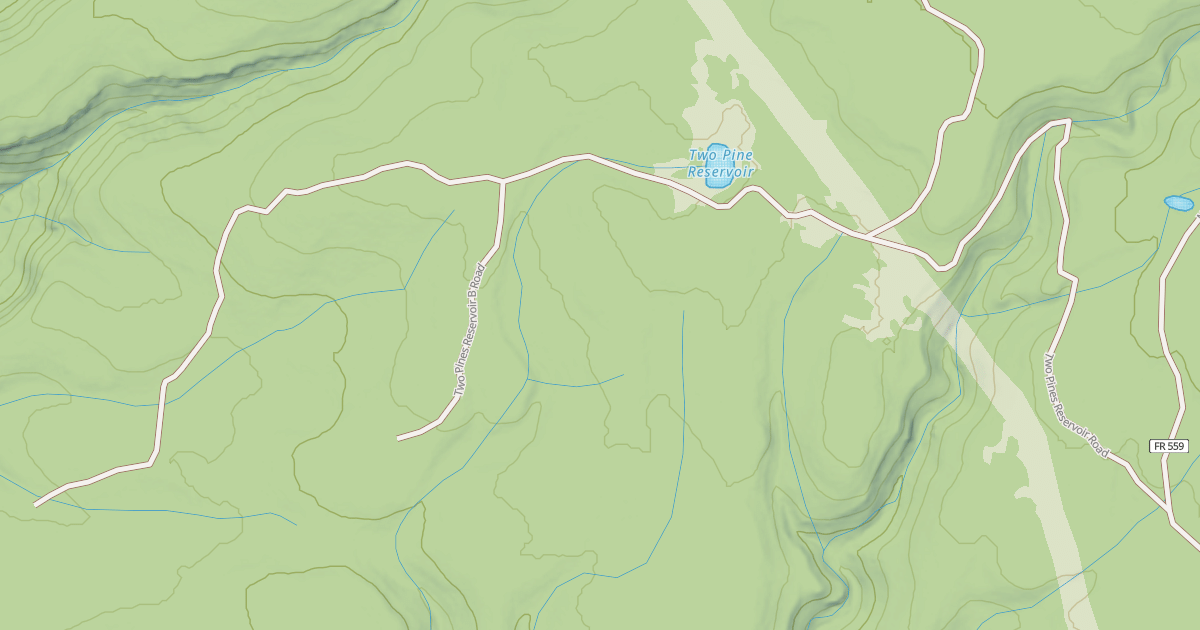 Map preview of TWO PINES RSVR