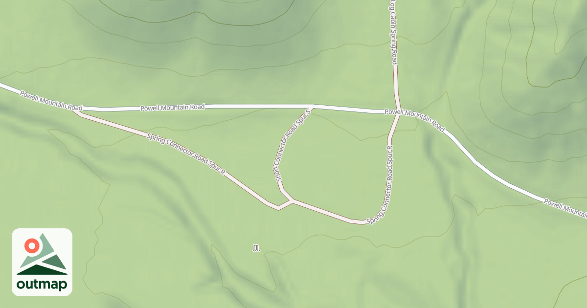 Map of SHORT CONNECTOR ROAD SPUR S