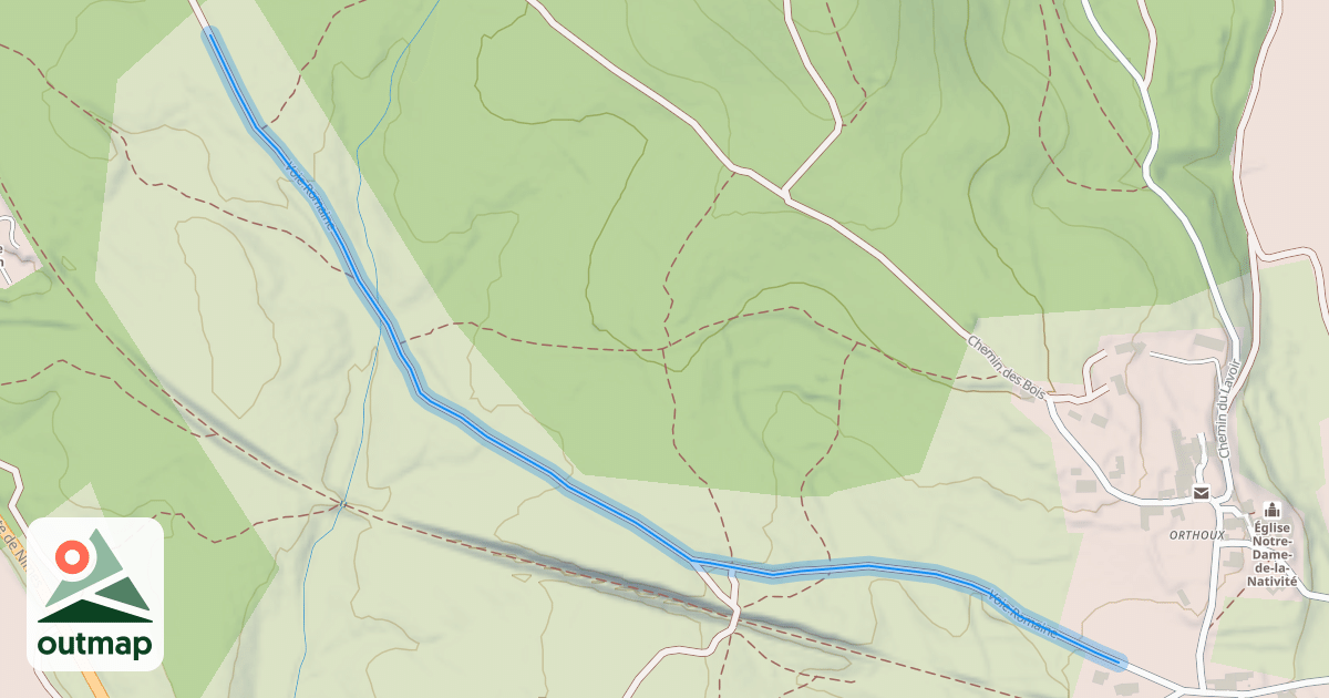 Map of Voie Romaine
