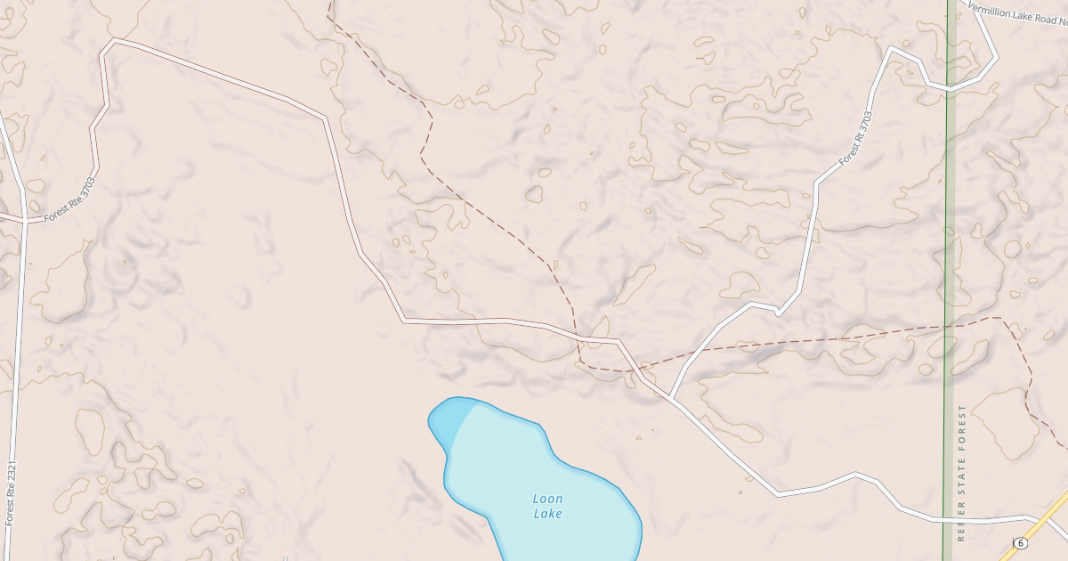Map preview of LOON LAKE ROAD