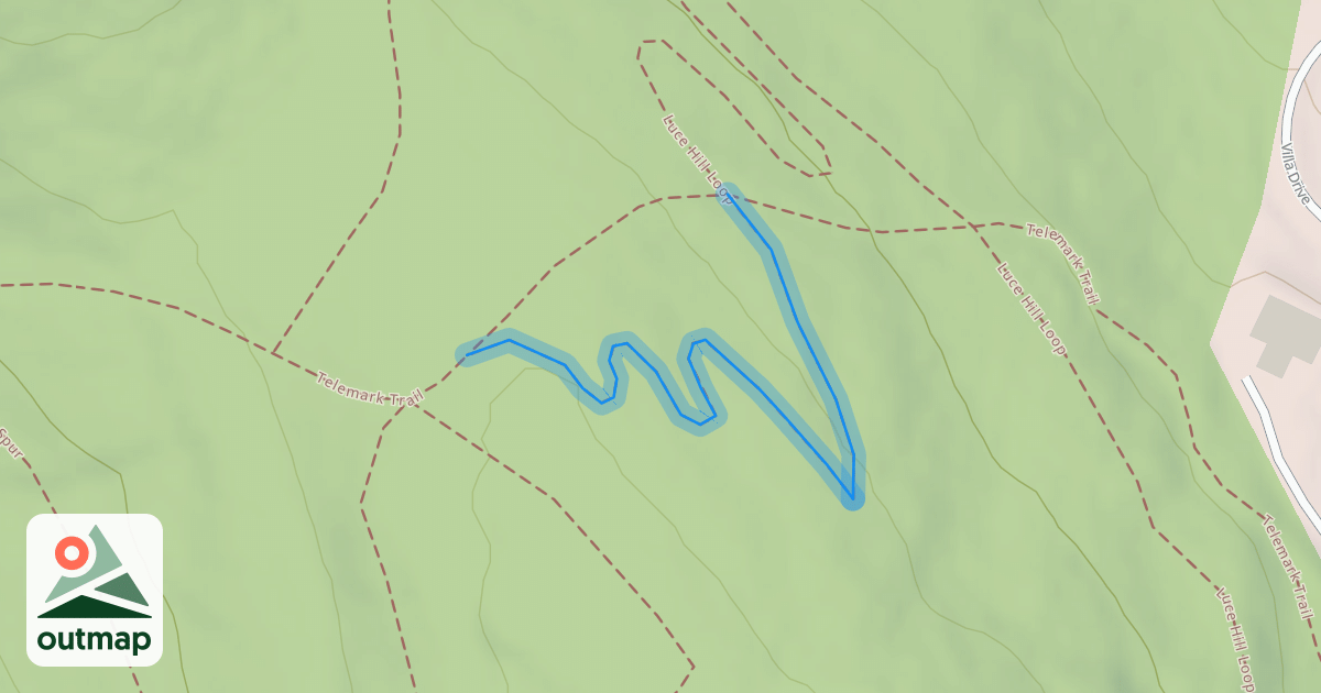 Map of Luce Hill Loop