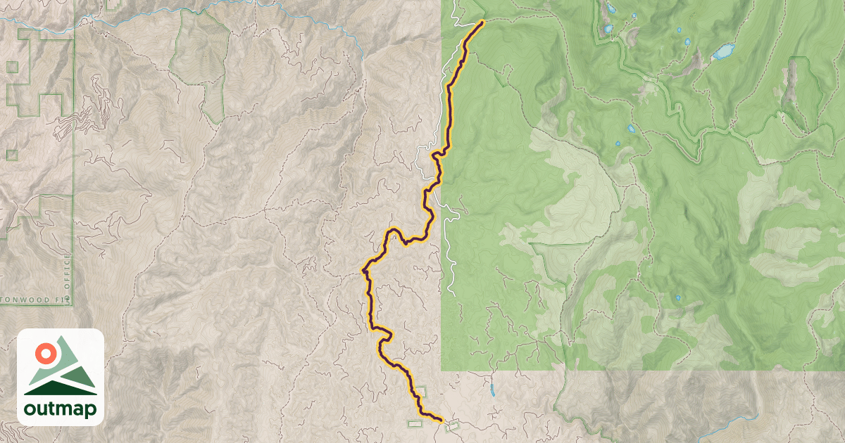 Map of Idaho Centennial Trail