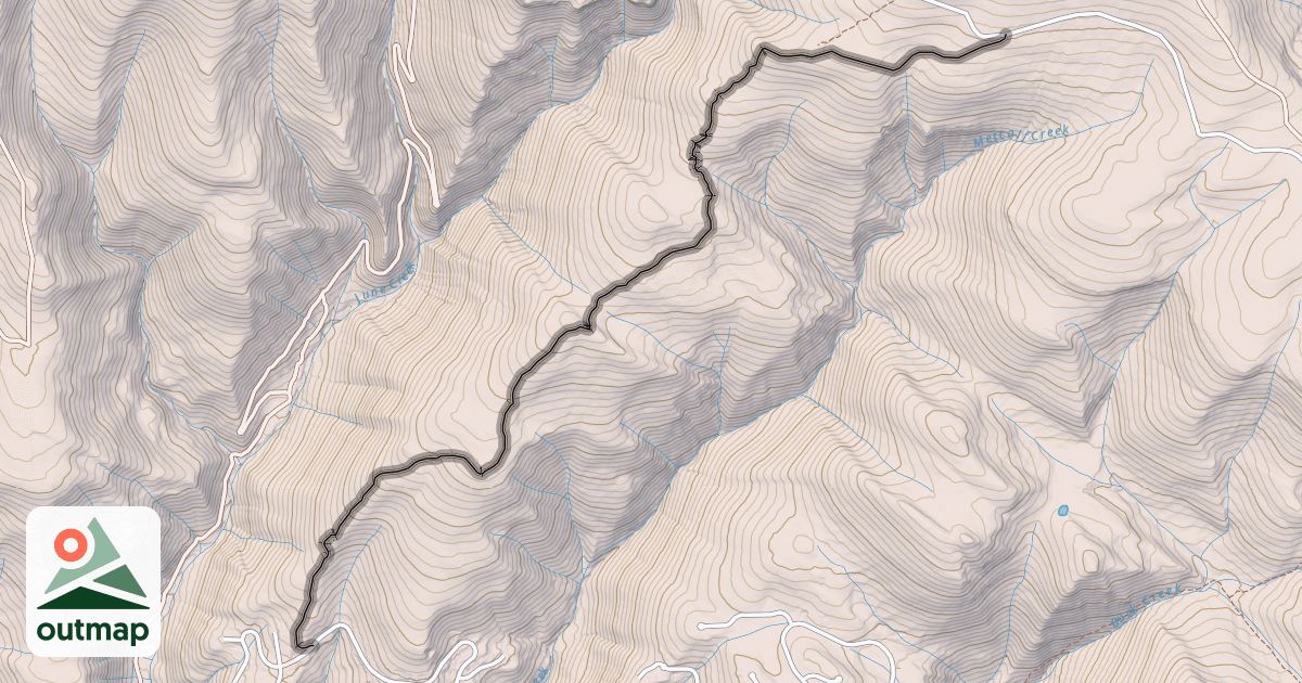 Map of Metcalf Creek Road