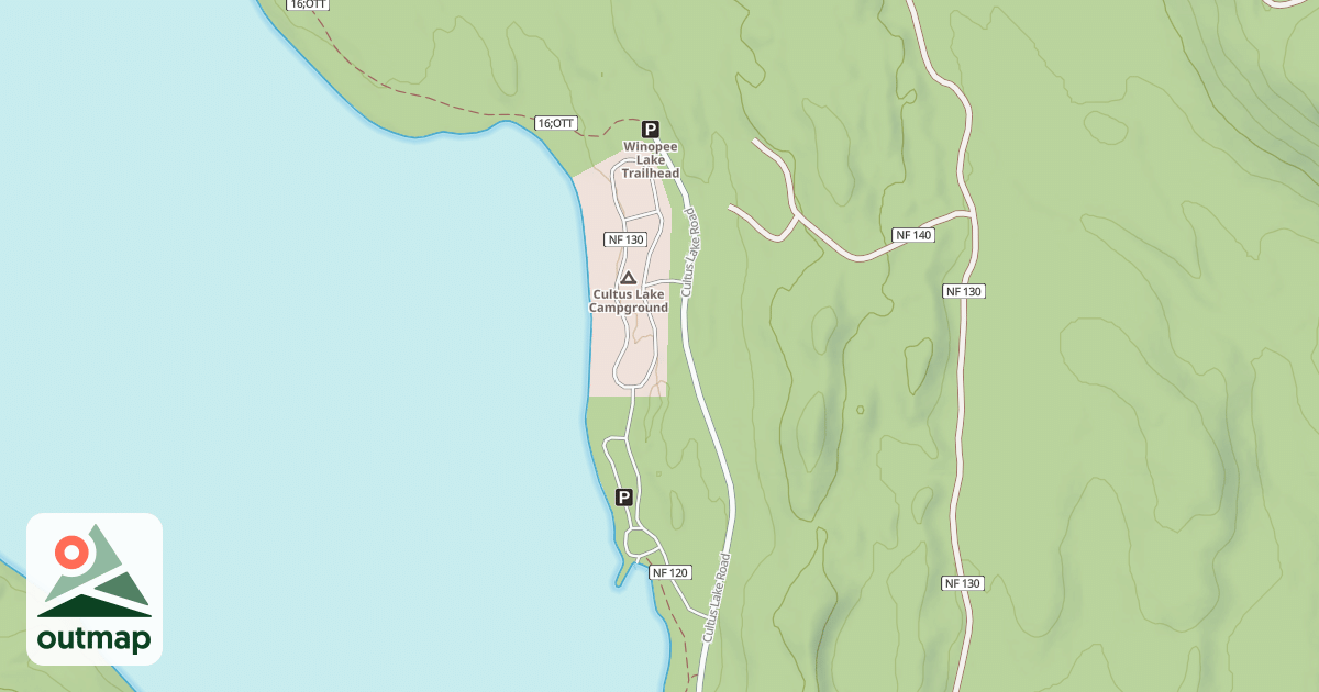Map of CULTUS LAKE ROAD