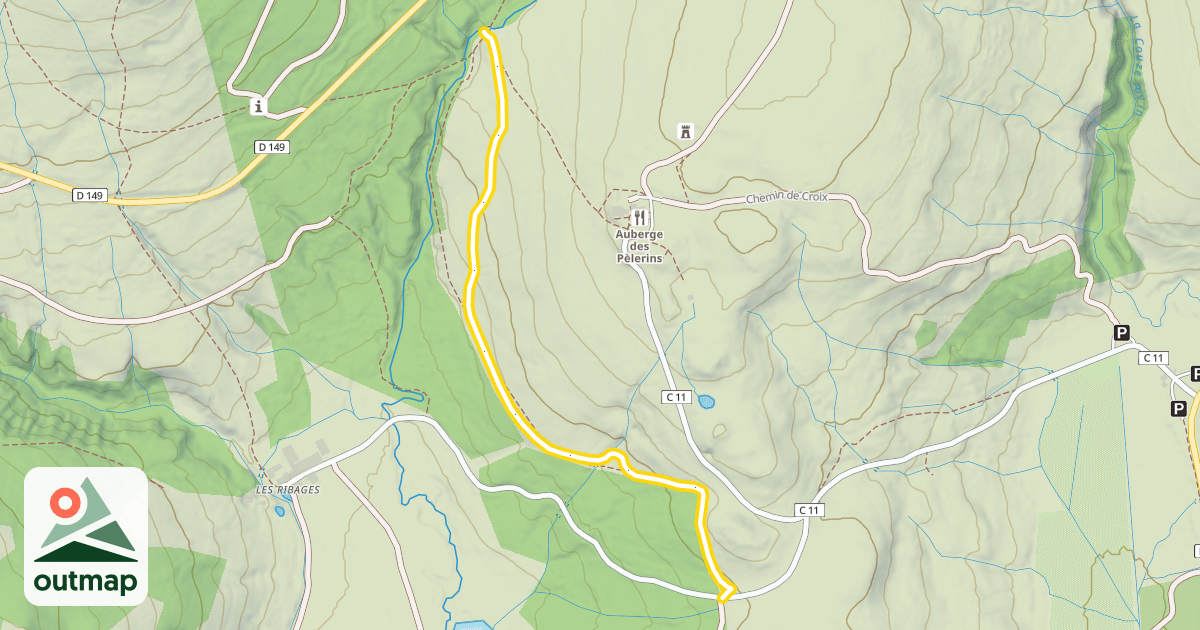 Map of Puy Merle