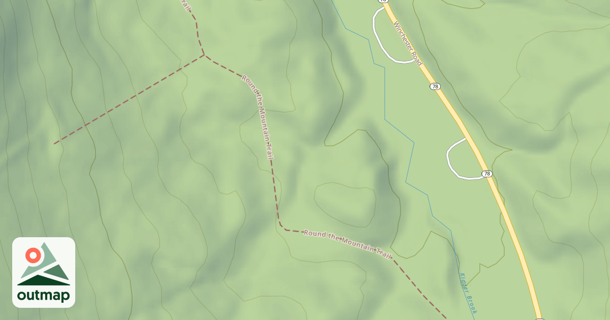 Map of Round the Mountain Trail