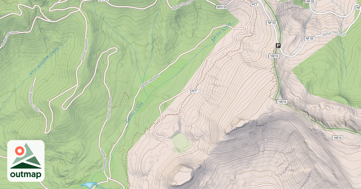 Map of Barker Meadow Ohv