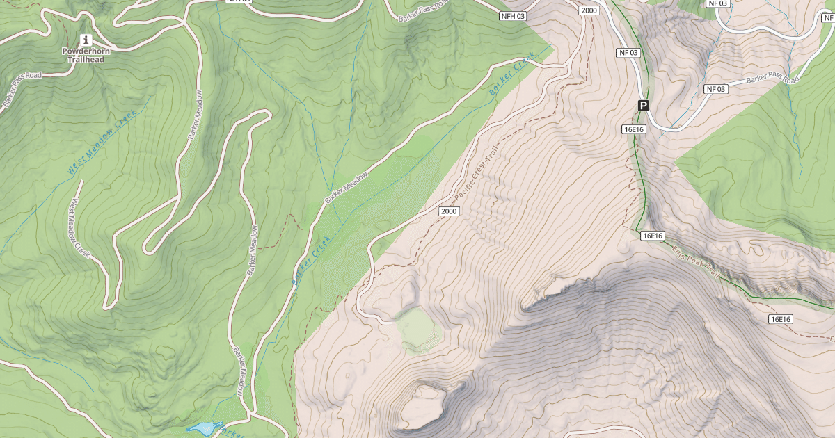 Map preview of Barker Meadow Ohv