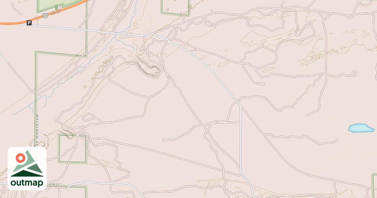 Map of Black Lake Trail