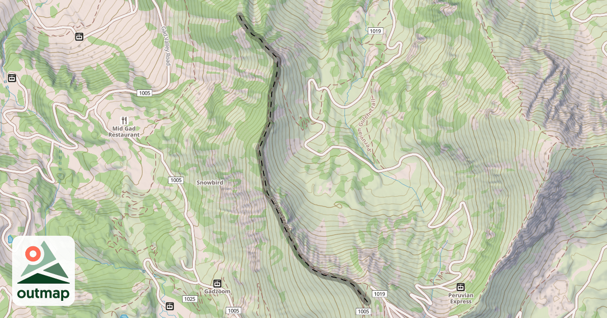 Map of Cirque Traverse