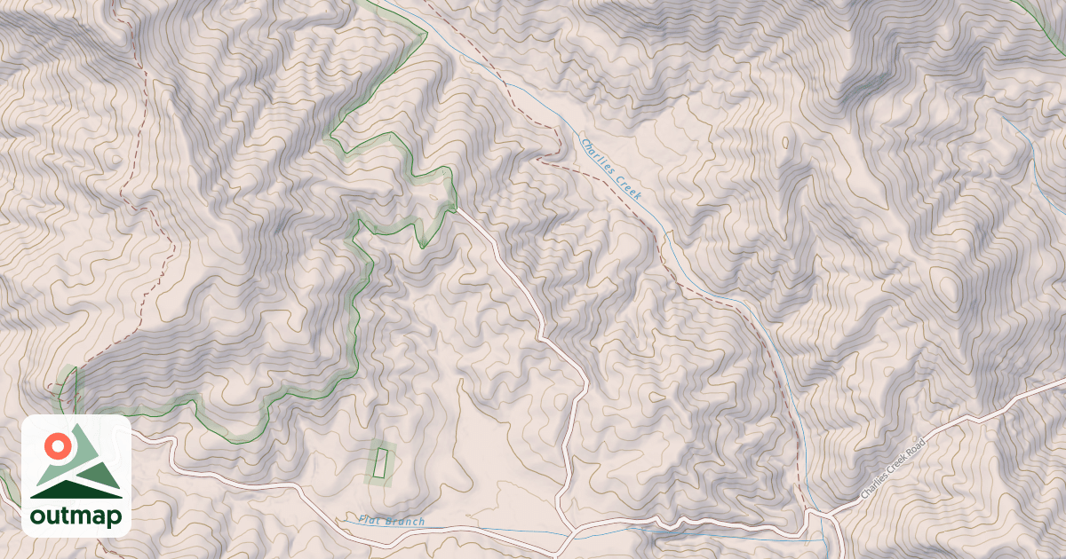 Map of CHARLIES CREEK