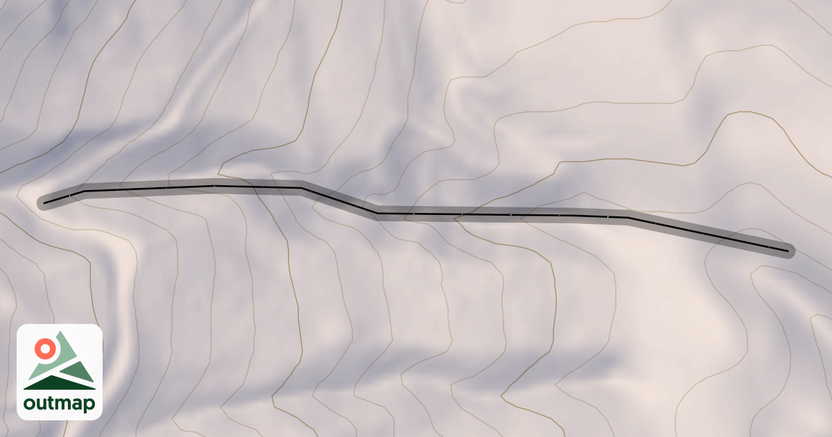 Map of North Gully in Teton