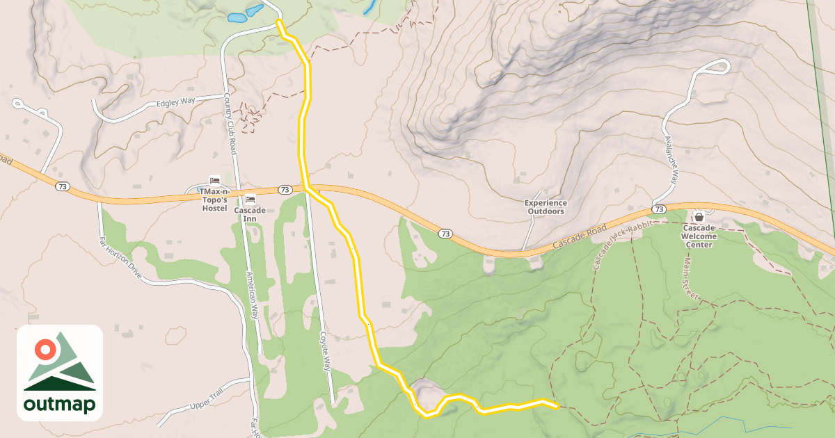 Map of Jack Rabbit Trail